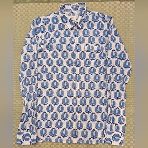Anohki x Kardo Pattern Button Up Shirt Men's Size Small